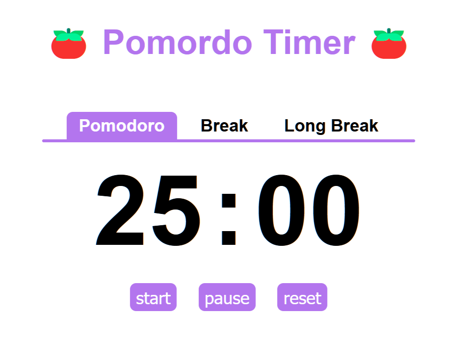 pomodoro countdown clock